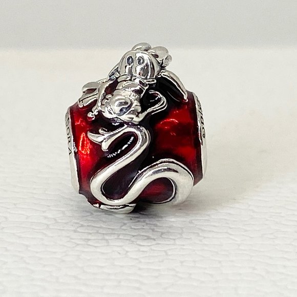 Pandora Disney Mulan Mushu Charm Bead #798632C01 Pandora Disney Mulan Mushu Charm Bead #798632C01